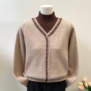 
Fashionable mother's sweater velvet thickened warm top