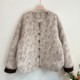 Fashionable grandma wear autumn and winter Chinese loose high-end cotton coat coat elderly women's clothing mother warm cotton coat top