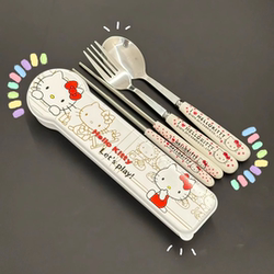 Stainless Steel Portable Cutlery Set, Food-Grade Chopsticks, Spoon, Storage Box, Mildew-Proof and Antibacterial Chopsticks, Spoon and Fork Three-Piece Set