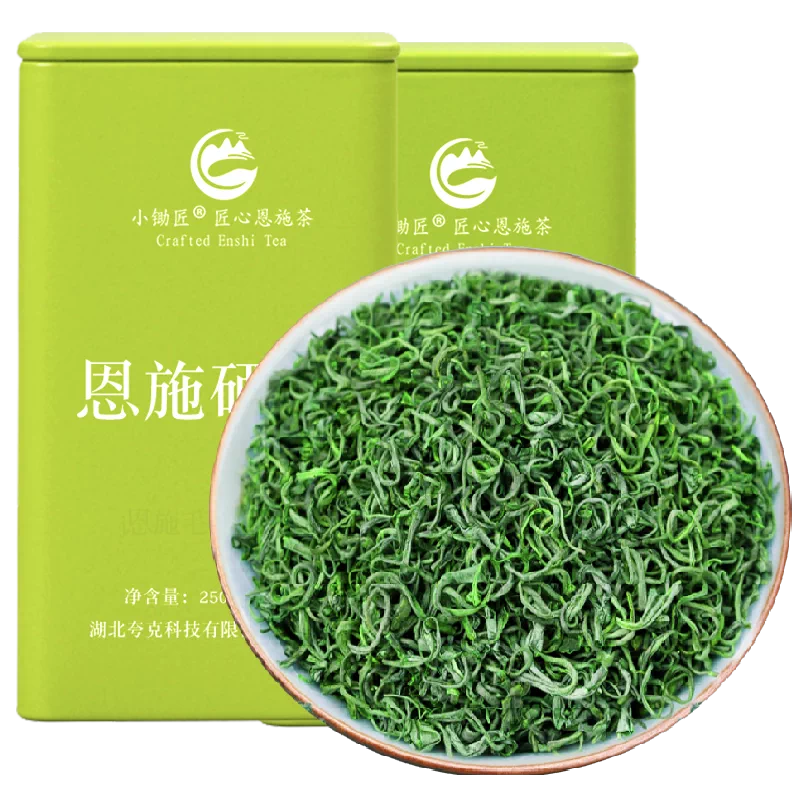 綠茶2025新茶恩施硒茶富高山玉露明前特級雲霧濃香毛尖