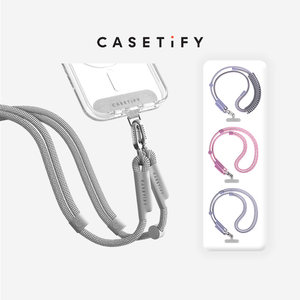
CASETiFY rope woven mobile phone strap set Cold gray/soft mist purple/miluo purple/video green suitable for the full range of iPhone mobile phone accessories strap lanyard