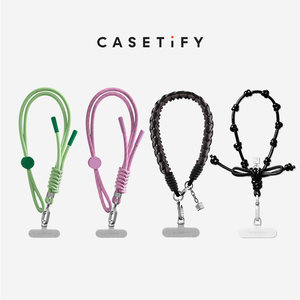 
CASETiFY lanyard mobile phone wristband, woven rope wristband set, vine green/mellow purple/bow knot wristband, suitable for iPhone full range of mobile phone accessories mobile phone wristbands
