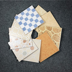 Matte Small Concave and Convex Raw Edge Small Floor Tiles Kitchen Bathroom Non-Slip Tiles 300X300 Balcony Courtyard Floor Tiles
