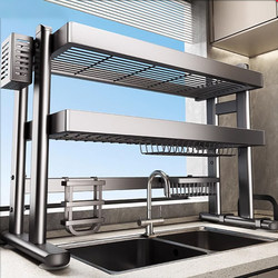 Kitchen Storage Rack Sink Rack Multifunctional Dish Rack Bowl Rack Storage Dish Draining Rack