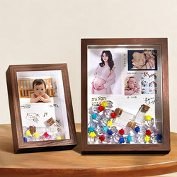 Homemade Baby Hair Keepsake, Umbilical Cord and Hair Photo Frame, Baby Belly Button and Milk Teeth Storage Bottle, Preservation Collection Box