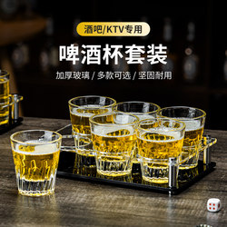 Thickened Tempered Glass Beer Mug, Trendy Glass Coffee Cup, Octagonal Water Cup for Bars and Ktv, Household Tea Cup