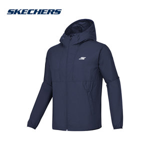 
Skechers summer men's outdoor casual sports hooded woven jacket P225M006/00DU