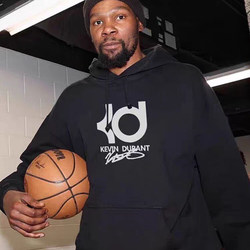 Kd Durant American Basketball Style Autumn and Winter Hooded Sweatshirt for Men and Women, Teenagers and Students, Loose Fit, 2024 New Model