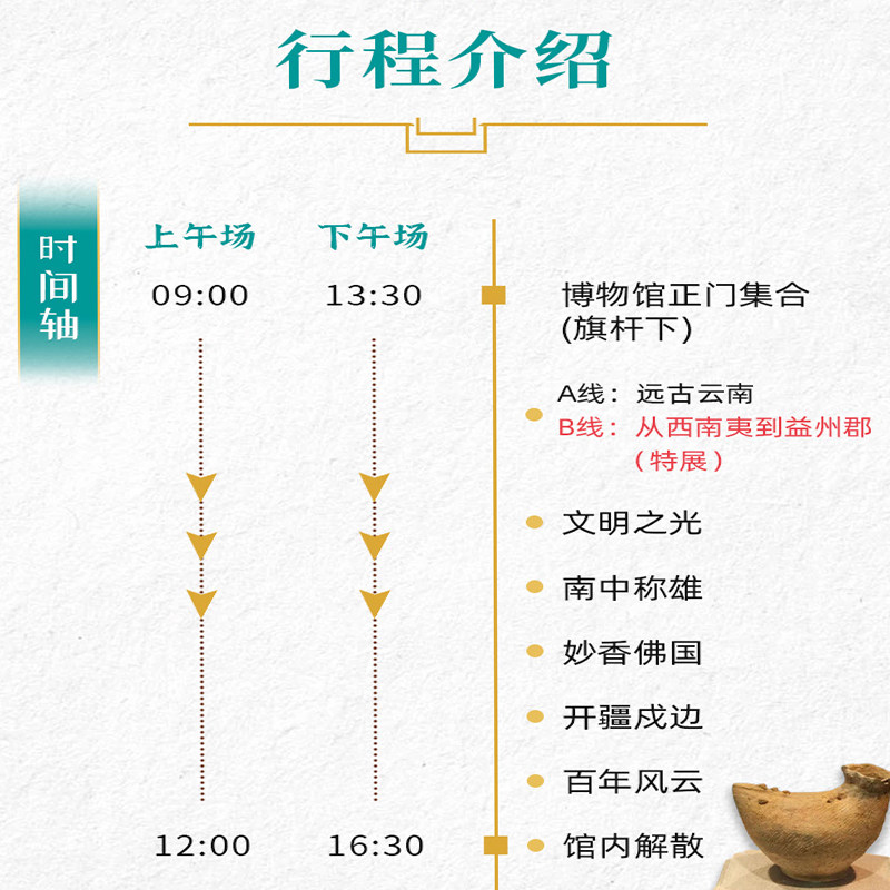 金牌说●云南省博物馆讲解3小时金牌导游文史大咖含3人小包团讲解