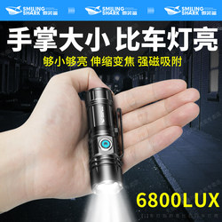 Mini Flashlight 2025 New Model Strong Light Outdoor Ultra-Bright Rechargeable Zoom Long-Range Home Use Durable Small Portable