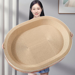 Cat Scratching Board and Cat Bed Combo, Suitable for All Seasons, Wear-Resistant, Non-Shedding, Extra-Large Tray, Complete Set of Cat Supplies, Climbing Frame