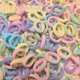
Children's colorful towel ring 2cm baby high elastic thumb hair ring baby girl rubber band headband does not hurt hair headwear