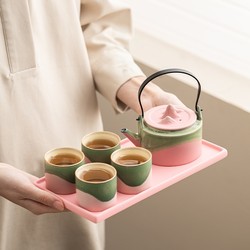Kung Fu Tea Set for Home Use, Teapot and Teacup Gift Box, Suitable as a Gift for Girlfriends, Female Teachers, Birthdays, Housewarming, or as a Souvenir