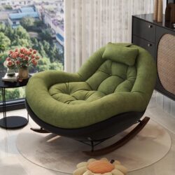 Balcony Leisure Chair, Home Rocking Chair, Living Room Recliner, Adult Can Sleep, 2026 New Model Single Lazy Sofa Chair