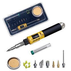 12-in-1 Gas Soldering Iron Set, Electronic Ignition Gas Soldering Iron, Pen-Type Gas, Car Repair Welding Tools