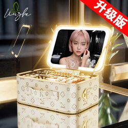 High-End Waterproof Cosmetic Bag for Women 2025 New Portable Large-Capacity Hand-Held Storage Bag Travel Business Trip Cosmetic Case