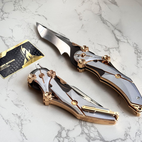 
Delta Operations Mercy Folding Knife Peripheral Mercy Blade Room Card Metal Model Creed Shadow Edge Polaris Large