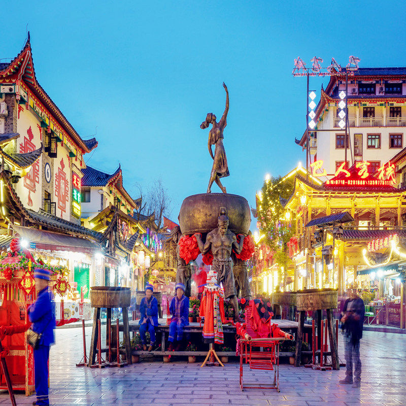 热销款-恩施旅游5天4晚大峡谷清江地心谷梭布垭女儿城五日游含餐/