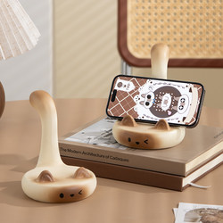 Creative and Cute Phone Stand, Office Desktop Ornament, Tablet Support Stand, Workstation Mood-Boosting Small Ornament