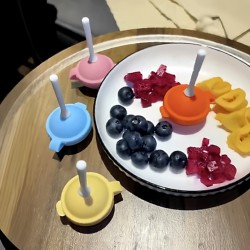Lollipop Ice Cream Mold Food-Grade Soft Silicone Ice Cream Mold for Home Use Children's DIY Ice Popsicle Mold