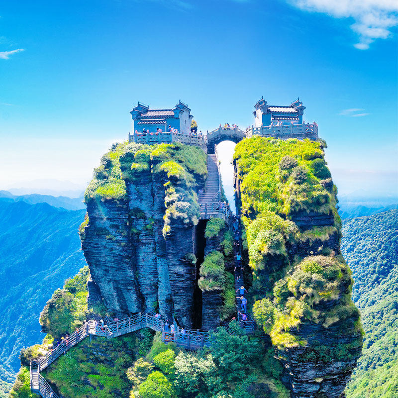 贵阳或铜仁出发网红梵净山一日游真纯玩无购物贵州旅游登红云金顶