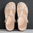 Giày Croc cho nữ phong cách cha mẹ và con cái, giày đi biển mùa hè, dép chống trượt, chống mùi cho trẻ em, dép đi trong nhà in hình trẻ em mặc ngoài