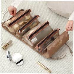 Travel Cosmetic Bag Women Mesh Make Up Box Bags Beautician N