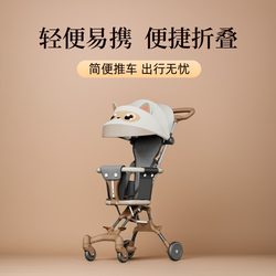 Simple Stroller, a Child's Walking Companion, Lightweight and Foldable, Two-Way Stroller for Outings, No Installation Required