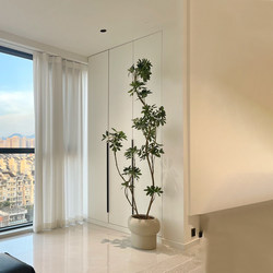 Artificial Green Plant Decoration, Duckbill Tree, Indoor Living Room Floor-Standing Large Fake Potted Plant, Light Luxury High-End Plant