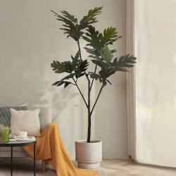Artificial Bread Tree Green Plant for Indoor Living Room, Large Floor-Standing Potted Decoration, Nordic-Style Simulated Plant
