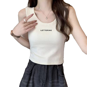 Pure cotton I-shaped vest for women in summer wear 2025 new suspender inner strap base cover sleeveless slimming top