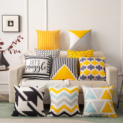 [Double-Sided Design] Pillow with Insert 8.8 Cm, Cartoon Sofa Cushion, Headboard Pillow for Living Room, Office Nap Pillow