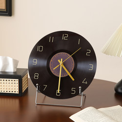 Medieval-Style Record Player Desktop Clock Ornament Living Room Tv Cabinet Wine Cabinet Home Decoration New Home Housewarming Gift