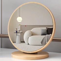 Makeup Mirror, Large Size Office Desktop Small Mirror, Foldable Bedroom Student Dormitory Dressing Mirror