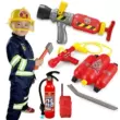 Trang phục và đạo cụ biểu diễn lính cứu hỏa trẻ em trải nghiệm chuyên nghiệp Quần áo chữa cháy COS nhập vai hóa trang biểu diễn