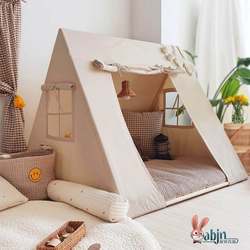 Tree Hole Bed Children's Indoor Tent Korean Toy House Boys and Girls Castle Play House All-Cotton Canvas