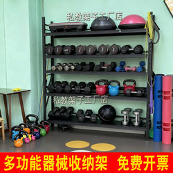 Gym Personal Trainer Equipment Storage Rack, Home Dumbbell Kettlebell Storage Rack, Sports Equipment Cabinet, Medicine Ball Storage Rack