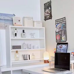 Desktop Bookshelf, Multi-Layer Storage Rack for Home Use, File Rack, Cosmetics Display Rack, Figurine Display Cabinet