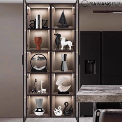 German High-End Villa Large Flat-Panel Wine Cabinet, Light Luxury Tv Cabinet, Living Room High-End Glass Cabinet, Sideboard Decoration