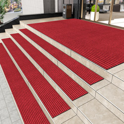 Anti-slip mats for stairs and steps at commercial shop and hotel entrances