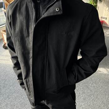 
GTAL Autumn and Winter Standing Collar Solid Color Embroidered Hunting Jacket