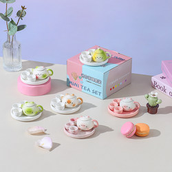 Popular Items for Setting up Stalls in Scenic Spots: Super Cute Cat Ear Teapot, Mini Kung Fu Tea Set, Ceramic Teapot, Tea Culture Enlightenment Tea Set