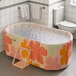 Household Folding Bathtub for Adults, Thickened Bath Tub, Full-Body Steam Bath Tub