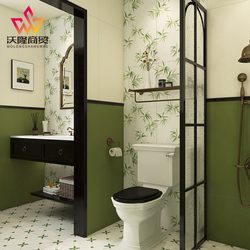 French Cream Pattern Tiles 400X800 Bathroom Kitchen Wall Tiles Retro Background Wall Flower Tiles Bathroom Tiles