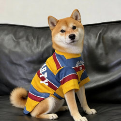Shiba Inu Special Clothing T-Shirt for Puppies, Spring and Summer Thin Style Trendy Cool Stylish Pet Sweatshirt for Small and Medium-Sized Dogs