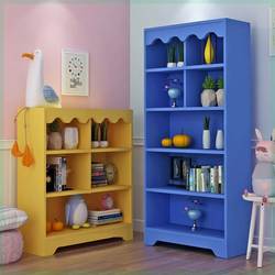 Simple Modern Student Floor-Standing Storage Rack Bookcase Bookshelf Solid Wood Children's Bookshelf Storage Cabinet Home Storage Cabinet