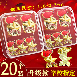 Boxed Standard Young Pioneers Logo Primary School Students Young Pioneers School Badge Magnetic Safety Pin Badge Badge