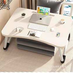 Multifunctional Foldable Bed Table, Dormitory Cartoon Study Computer Desk, Simple Home Lazy Desk