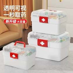 Japanese Medicine Box, Medicine Storage Box, Family Size, Large Capacity, Large Size, Student Dormitory Essential Medicine, First Aid Medicine Box