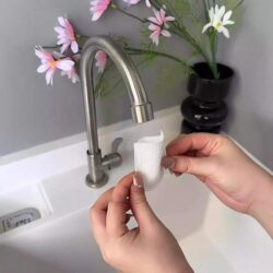 Tap Water Faucet Filter Cotton Rust Sediment Impurities Purification Bag Anti-Splash Water Filter for Bathroom Toilet Kitchen